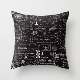 Science Madness Throw Pillow