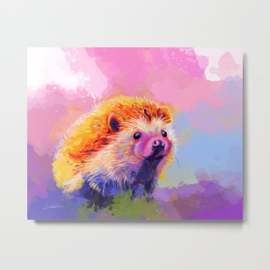 Sweet Hedgehog Metal Print