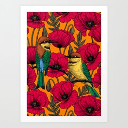Orange Poppies Art Prints to Match Any Home's Decor | Society6