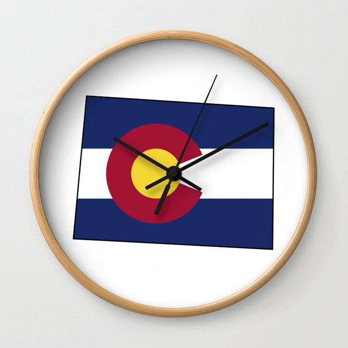 Colorado State Flag Wall Clock