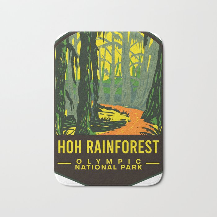 Hoh Rainforest Olympic National Park Bath Mat