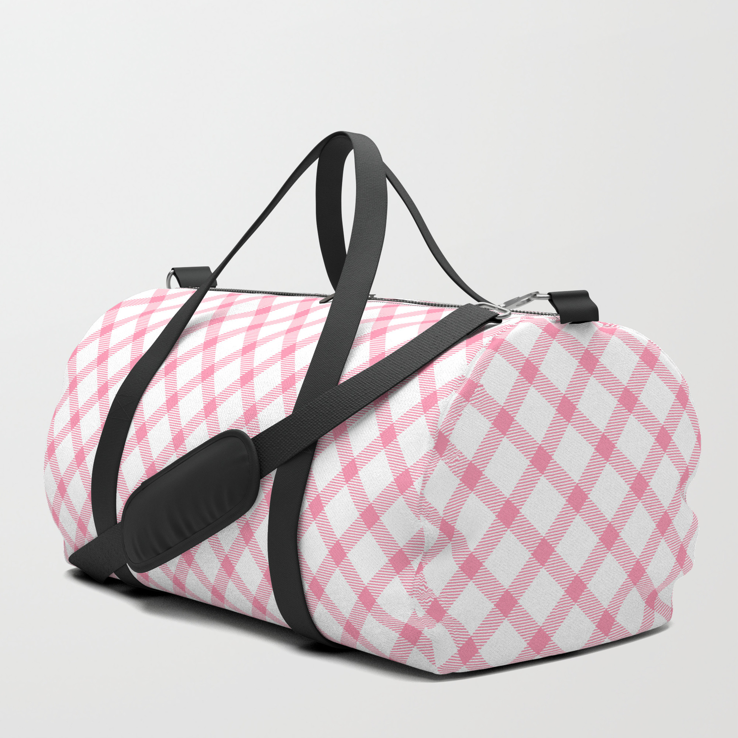 tartan duffle bag