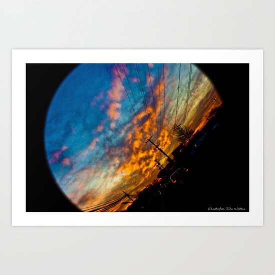 A beautiful drive Art Print