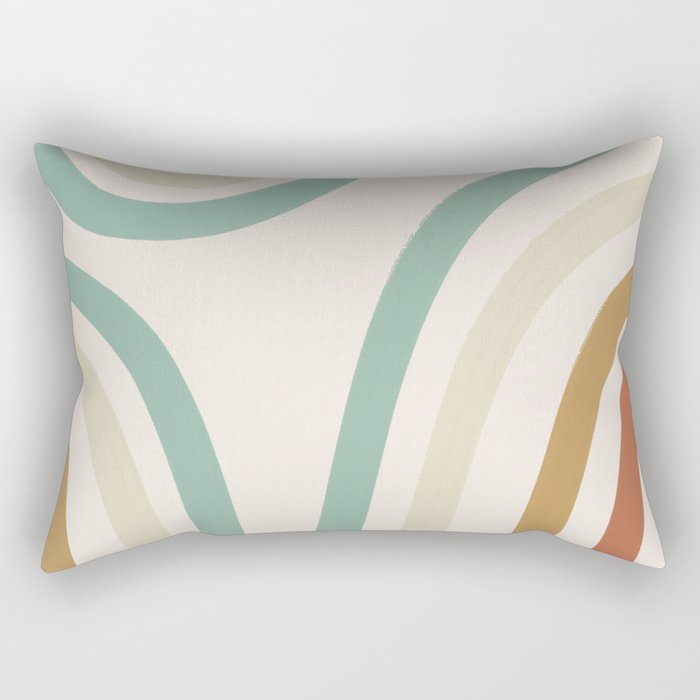 Abstract Rainbows Rectangular Pillow