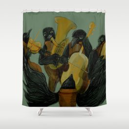 Nevermore Orchestra Shower Curtain