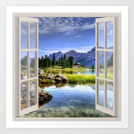 Beautiful Lake | OPEN WINDOW ART Art Print