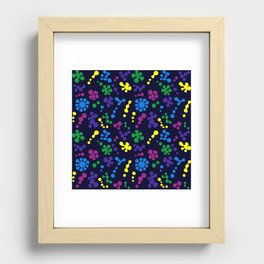 Expressive Abstract Spritz Recessed Framed Print