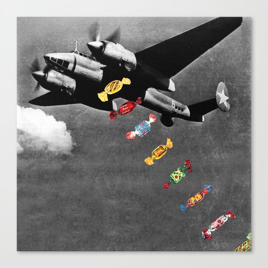 Candy Bomber Canvas Print