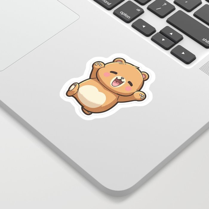 Kawaii Cute Bear Happy Sticker