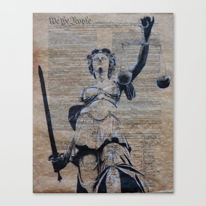 Lady Justice  Canvas Print