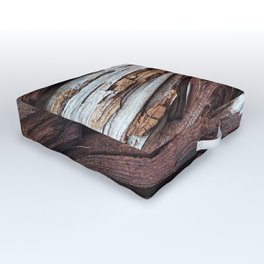 Beautiful Old Wood Detail Outdoor Floor Cushion