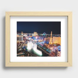 Vegas Strip Recessed Framed Print