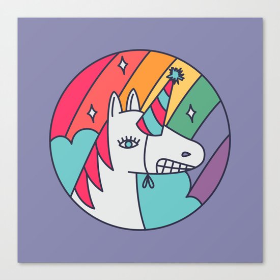 I Wish I Were a Unicorn Canvas Print