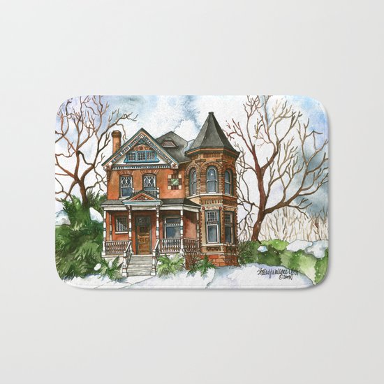 Victorian Winter Bath Mat