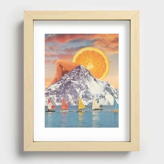Clementine Sky Recessed Framed Print