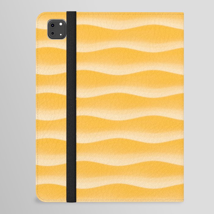 Wave Rows Marigold iPad Folio Case