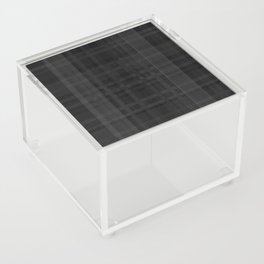 Black Plaid Acrylic Box