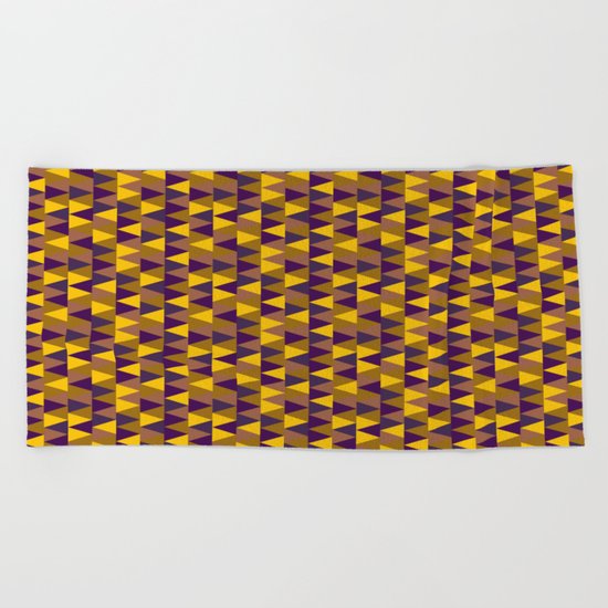 Funky Triangles Beach Towel