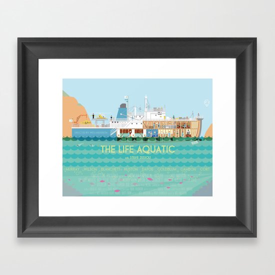 The Life Aquatic Framed Art Print