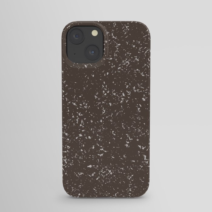 Dark brown texture iPhone Case