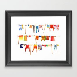 Laundry Framed Art Print