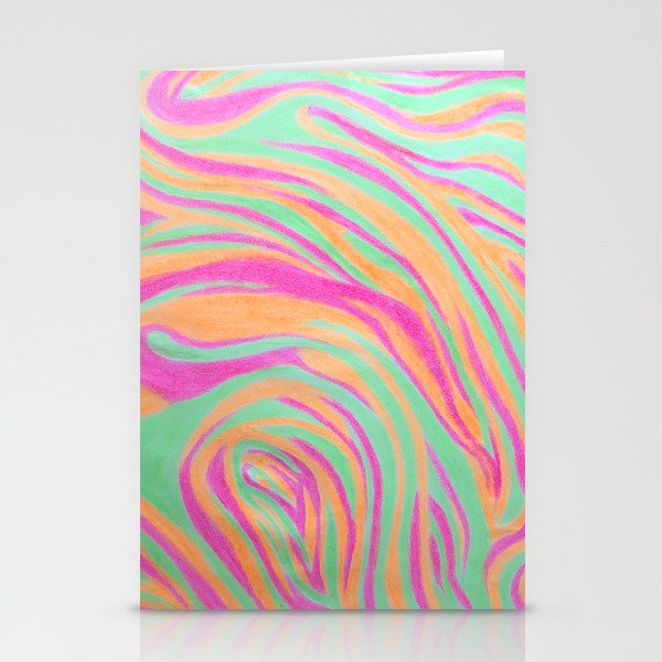 Neon Marble Stationery Cards