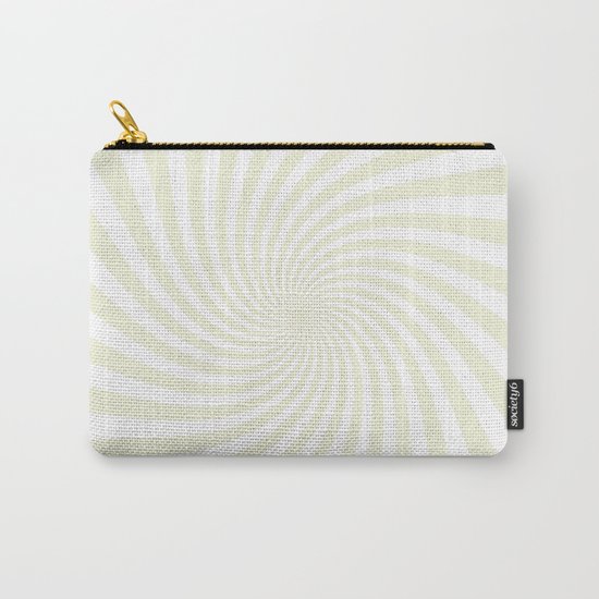 Swirl (Beige/White) Carry-All Pouch