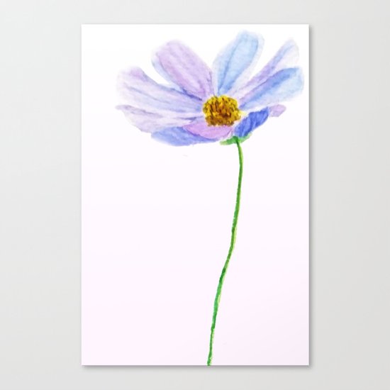 one purple cosmos Canvas Print