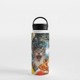 Space Galaxy Tourist Cat Beach Cats Water Bottle