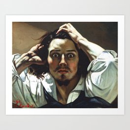 Gustave Courbet "The Desperate Man (Self-Portrait)" Art Print