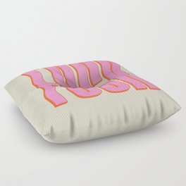 Favorite Word: Peach Wavy Edition Floor Pillow