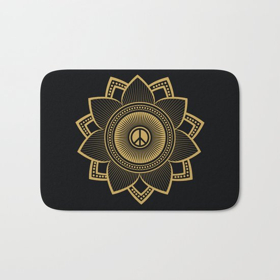 Peace Lotus Bath Mat