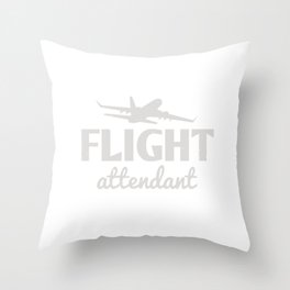 flight attendant Throw Pillow