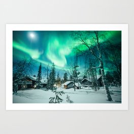 Arctic Night | Northern Lights Art Print
