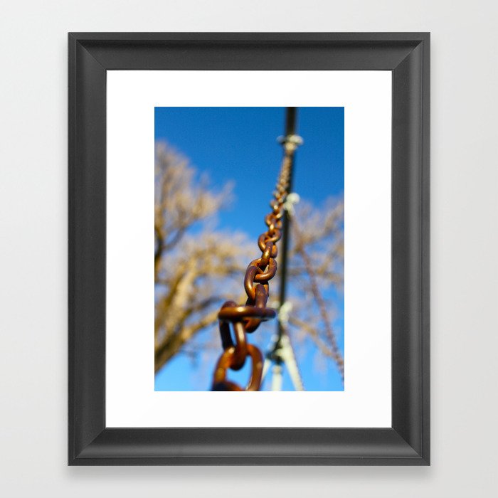 Chained Up Framed Art Print