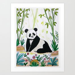 Dramatic Panda Art Print