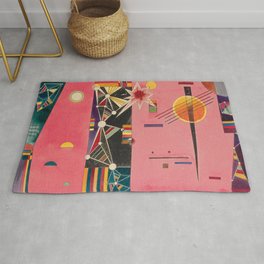 Pink- red by Wassily Kandinsky Rug
