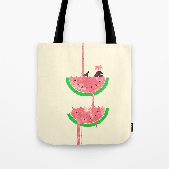 watermelon falls Tote Bag