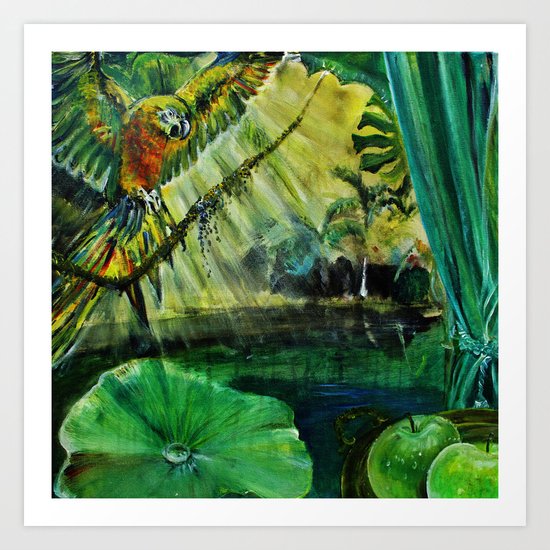 ALL ABOUT GREEN Art Print