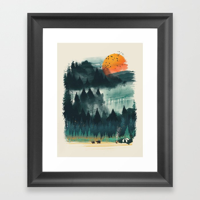 Wilderness Camp Framed Art Print