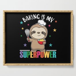 Baking Is My Superpower Sweet Sloth Baked Serving Tray