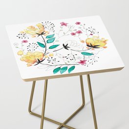 Colorful Flower Dance Side Table
