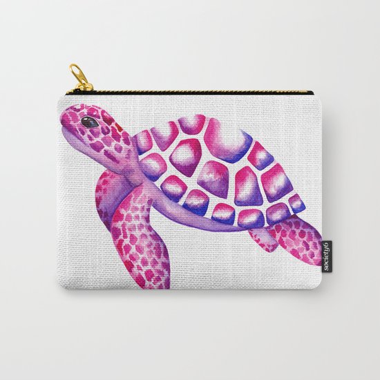 Watercolour Sea Turtle Carry-All Pouch