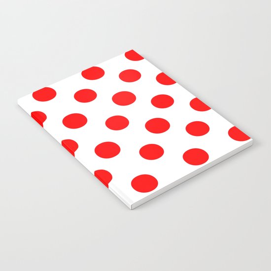 Polka Dots (Red/White) Notebook