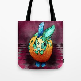 Bunny - Orange & Teal Tote Bag