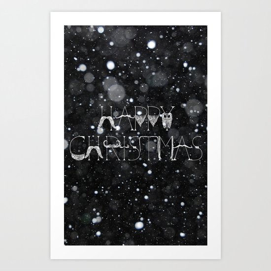 Happy Christmas Art Print