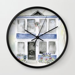 Seaside Cottage - The Blueberry Patch Wall Clock