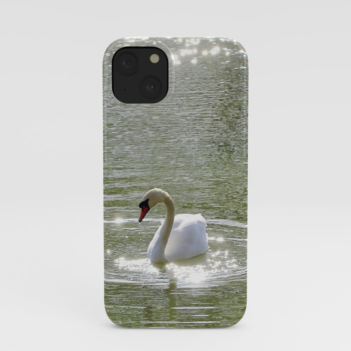 Sparkly Swan Lake iPhone Case