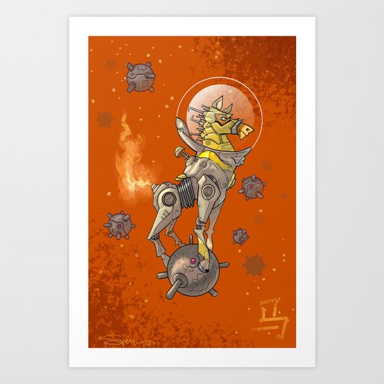 Astro Zodiac Force 07: Horse Art Print