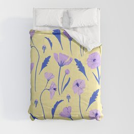 Be Your Own Yellow Flower Garden Comforter